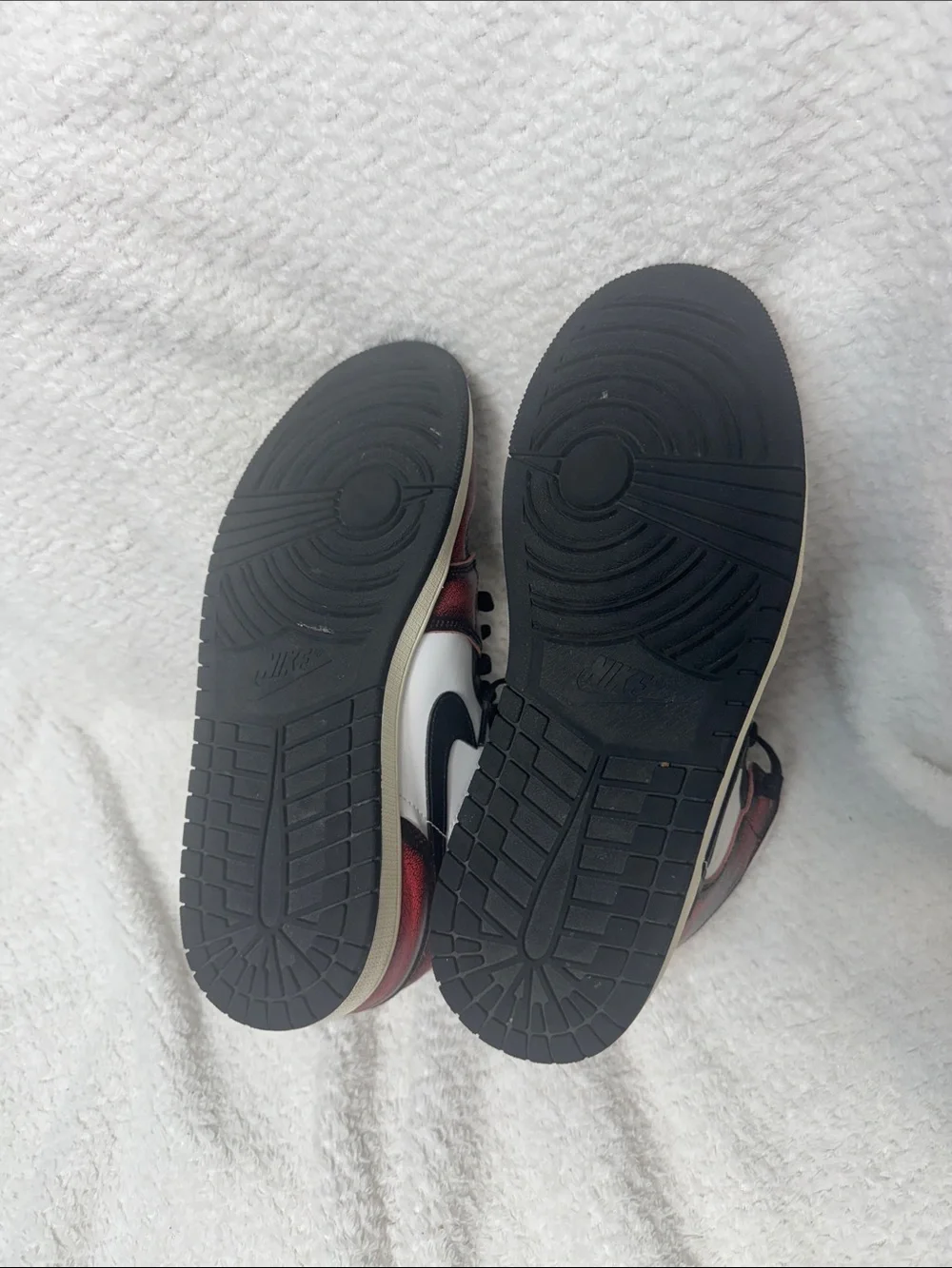 Jordan Men's Black, White & Red High-Top Sneakers
